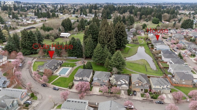 3801 NE 93rd St, Vancouver, WA 98665 - drone / aerial view with a residential view