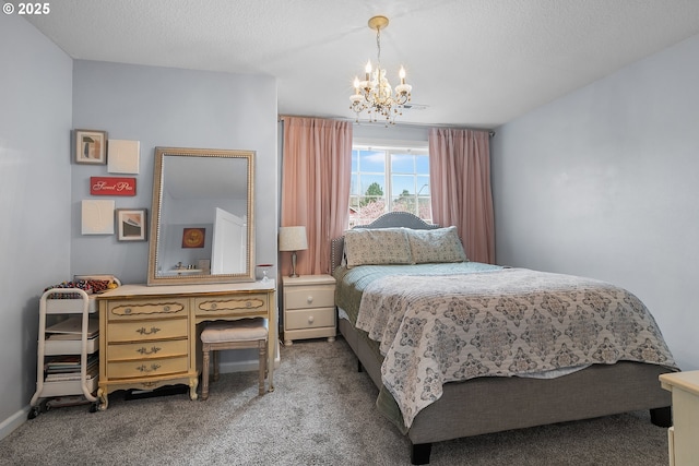 3801 NE 93rd St, Vancouver, WA 98665 - bedroom with carpet floors and an inviting chandelier