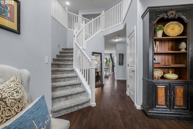 3801 NE 93rd St, Vancouver, WA 98665 - interior space featuring stairway, baseboards, and wood finished floors