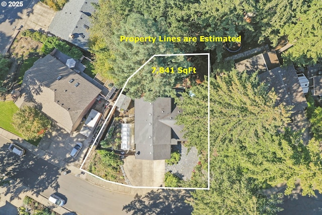 2323 Todd St, Eugene, OR 97405 - aerial view of property's location featuring property boundaries highlighted