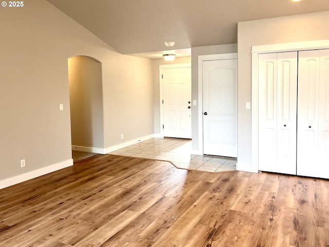 entryway with light wood-type flooring