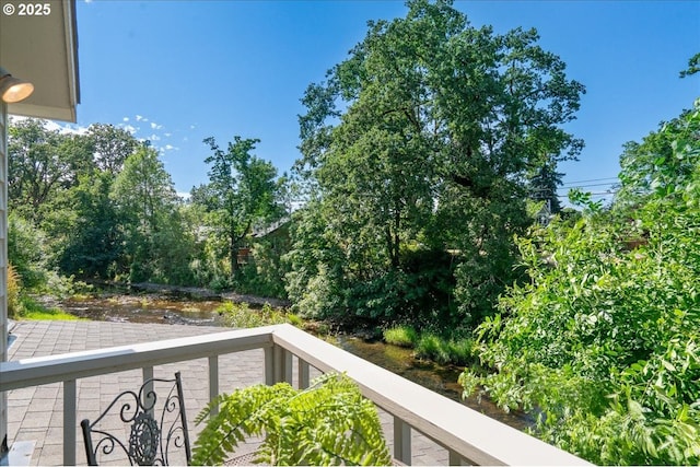 115 Willow St, Silverton, OR 97381 - balcony featuring view of wooded area