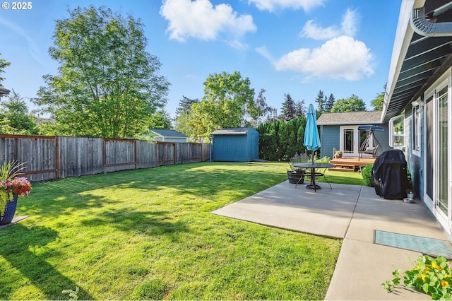 5355 SW 205th Ct, Beaverton, OR 97078 - view of yard featuring a patio and a deck