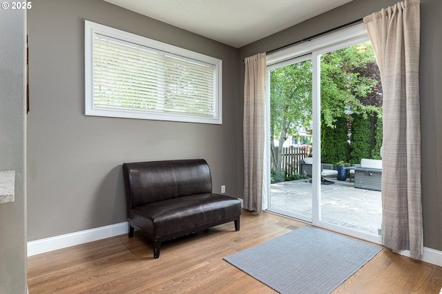 352 SE 14th Pl, Canby, OR 97013 - sitting room featuring baseboards and wood finished floors
