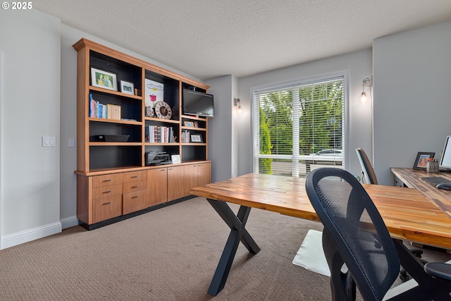 352 SE 14th Pl, Canby, OR 97013 - office area with light colored carpet, a textured ceiling, and baseboards