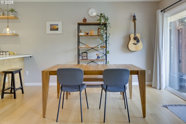 6825 SW Capitol Hill Rd Unit 27, Portland, OR 97219 - dining area featuring light wood finished floors