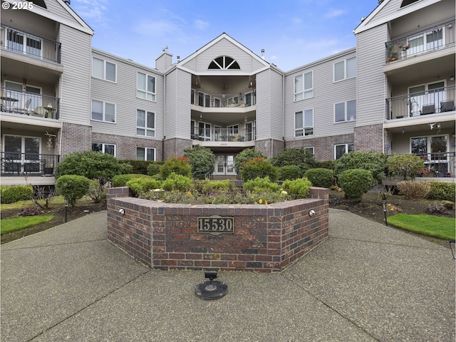 view of community with a patio area