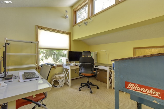 9403 SW 74th Ave, Portland, OR 97223 - carpeted home office with high vaulted ceiling