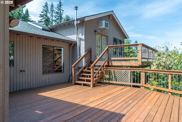 deck with stairs