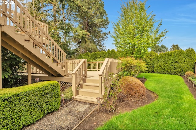 18005 SW Monte Verdi Blvd, Beaverton, OR 97007 - view of green lawn featuring stairway