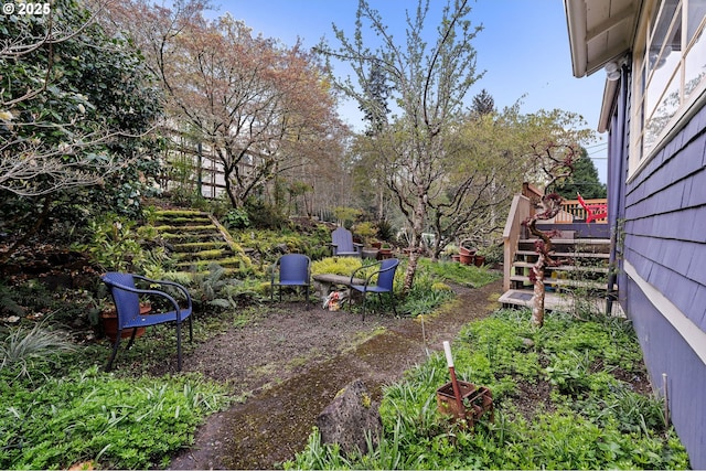 1219 Jerome Ave, Astoria, OR 97103 - view of yard featuring stairs