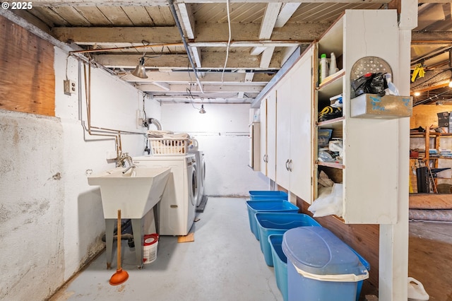 1219 Jerome Ave, Astoria, OR 97103 - unfinished basement featuring washer and clothes dryer