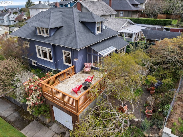 1219 Jerome Ave, Astoria, OR 97103 - rear view of house featuring a residential view and a shingled roof