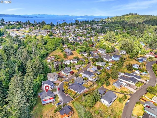 104 S Pl, Astoria, OR 97103 - aerial view of property's location featuring a water and mountain view