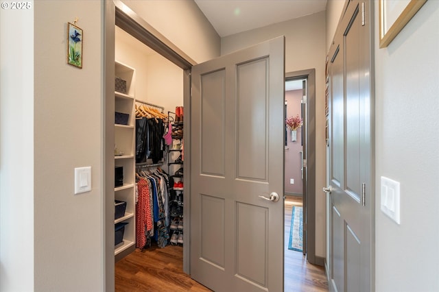 1342 11th St SW, Bandon, OR 97411 - hallway with wood finished floors