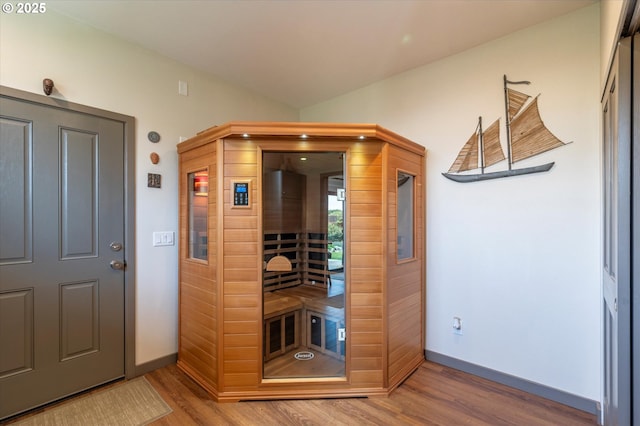 1342 11th St SW, Bandon, OR 97411 - sauna / steam room with wood finished floors and baseboards