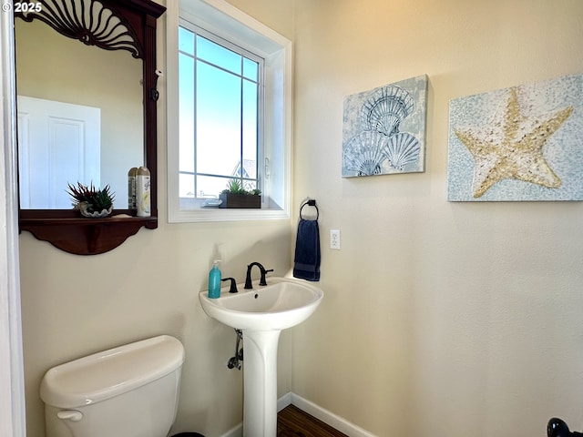 54179 Gould Rd, Bandon, OR 97411 - half bath with toilet and baseboards