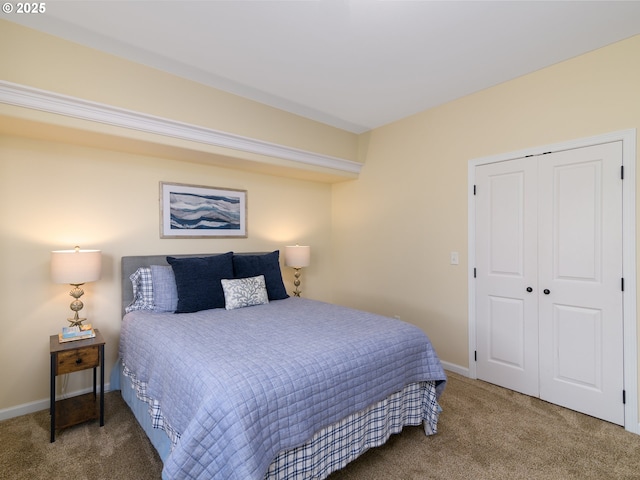 54179 Gould Rd, Bandon, OR 97411 - bedroom with carpet flooring, a closet, and baseboards
