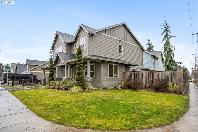 view of property exterior with a yard