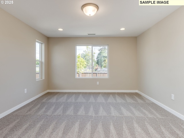 736 NW 178th Way, Ridgefield, WA 98642 - spare room with carpet floors, baseboards, and recessed lighting