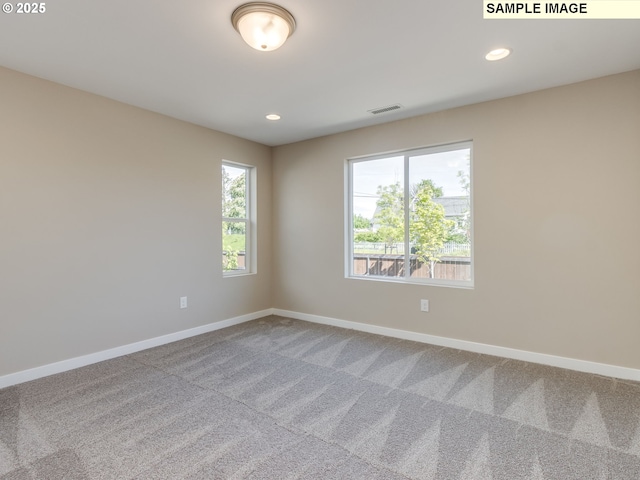 736 NW 178th Way, Ridgefield, WA 98642 - spare room with baseboards, carpet flooring, and recessed lighting