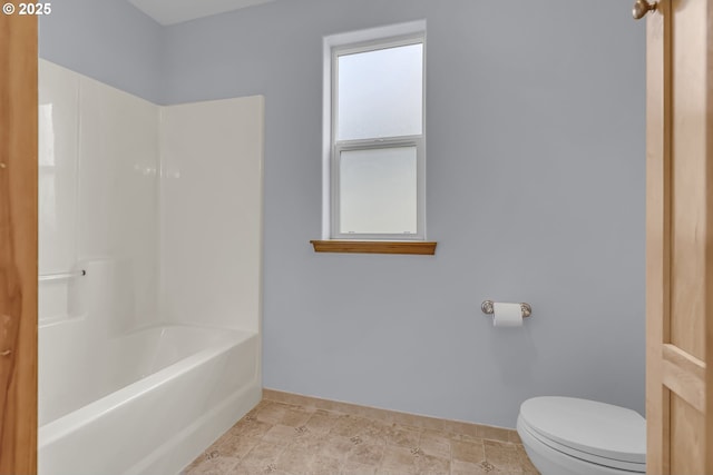 13007 SE Raymond Ct, Portland, OR 97236 - full bath featuring baseboards, toilet, and shower / washtub combination