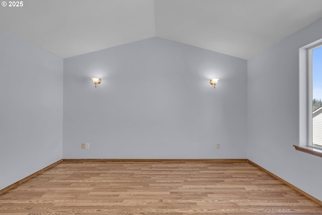 13007 SE Raymond Ct, Portland, OR 97236 - bonus room featuring light wood-style floors, healthy amount of natural light, lofted ceiling, and baseboards
