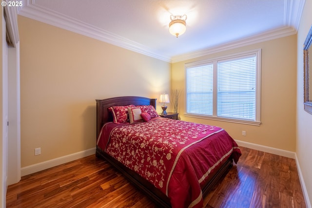 703 SE Keel Ave, Lincoln City, OR 97367 - bedroom with crown molding, baseboards, and wood finished floors