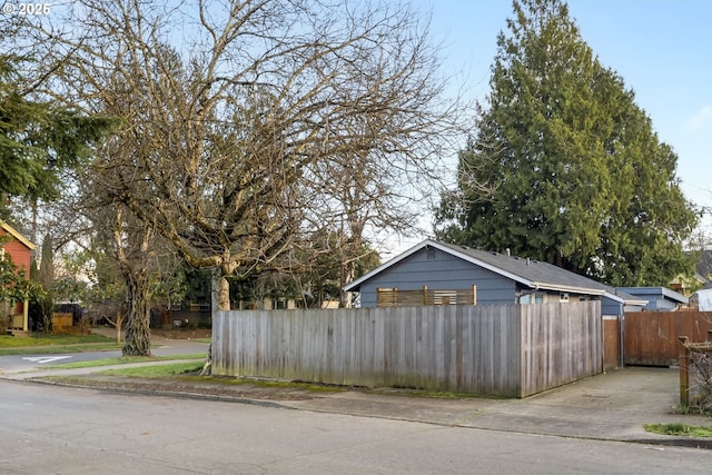 exterior space with fence