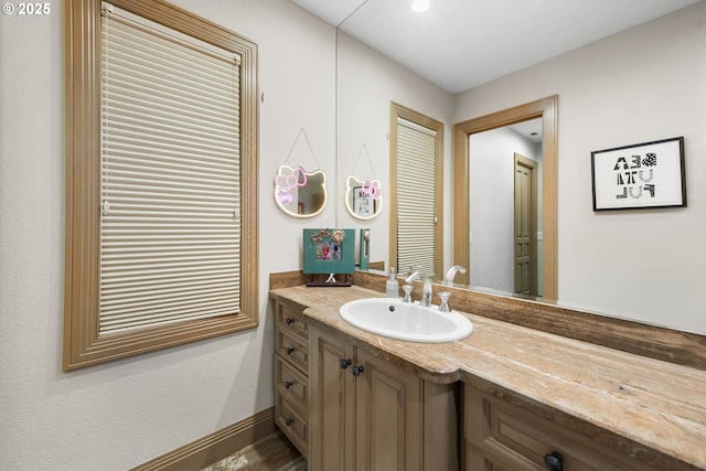 bathroom featuring vanity