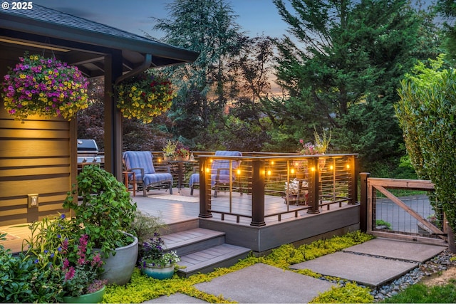 16909 Crestview Dr, Lake Oswego, OR 97034 - deck with a gate and a grill