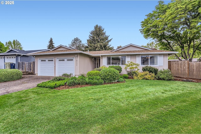 4730 SW 189th Pl, Beaverton, OR 97078 - single story home featuring an attached garage, a front lawn, aphalt driveway, and fence