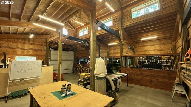 86561 R R Baker Rd, Springfield, OR 97478 - garage featuring wooden walls