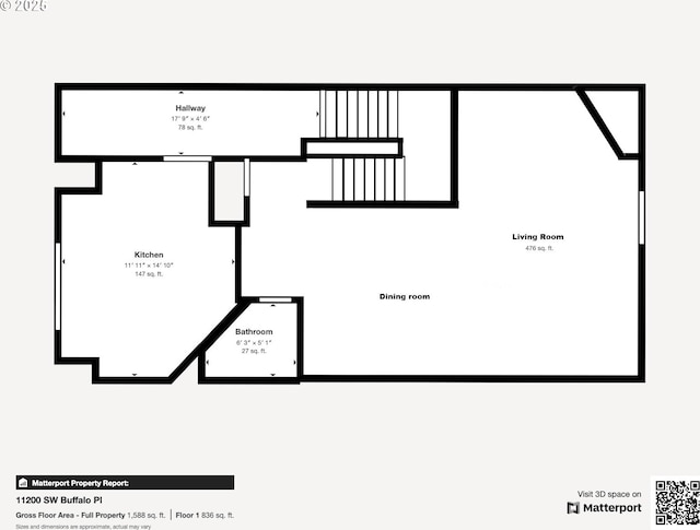 11220 SW Buffalo Pl, Tigard, OR 97223 - view of home floor plan