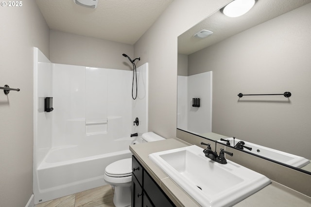 12795 Lindsay Anne Ln, Oregon City, OR 97045 - bathroom featuring toilet, vanity, tub / shower combination, and wood finished floors