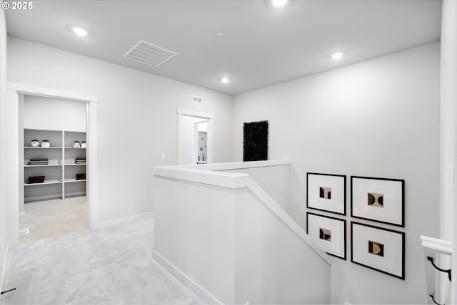 5591 N 87th Ave, Camas, WA 98607 - hall with an upstairs landing, recessed lighting, and light colored carpet