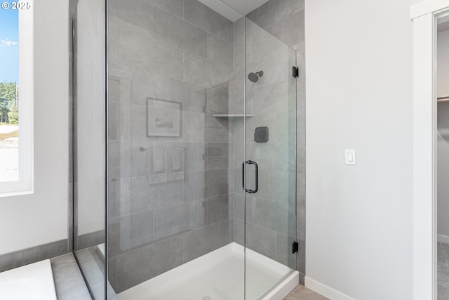 5591 N 87th Ave, Camas, WA 98607 - full bath featuring a stall shower and baseboards