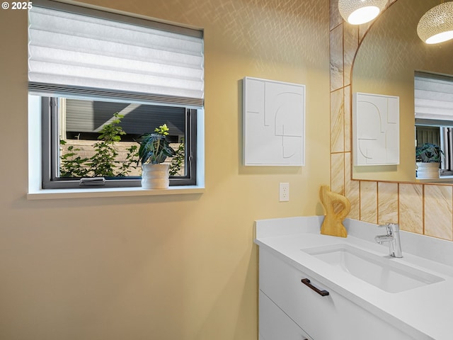 bathroom with vanity