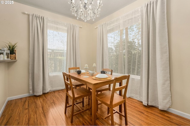 4540 SW 11th St, Gresham, OR 97080 - dining area featuring a chandelier and light wood-style floors