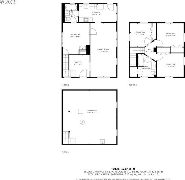 9605 N Hodge Ave, Portland, OR 97203 - floor plan / room layout