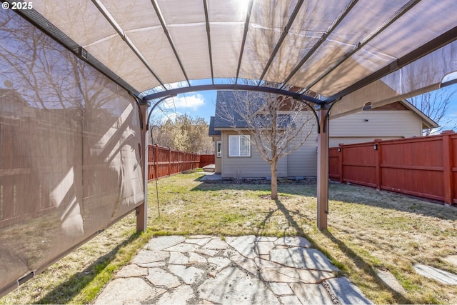 view of patio / terrace with a fenced backyard