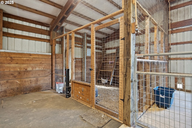 view of horse barn