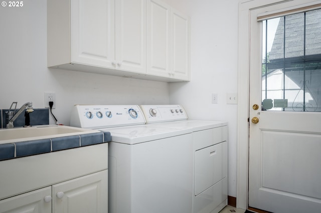 1856 SE Saint Andrews Dr, Portland, OR 97202 - washroom with cabinet space and washer and clothes dryer