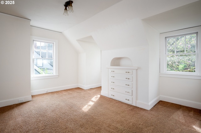 1856 SE Saint Andrews Dr, Portland, OR 97202 - bonus room featuring carpet flooring, lofted ceiling, and baseboards