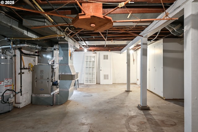 1856 SE Saint Andrews Dr, Portland, OR 97202 - unfinished basement with heating unit and water heater