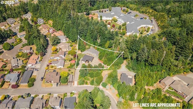 birds eye view of property featuring a residential view
