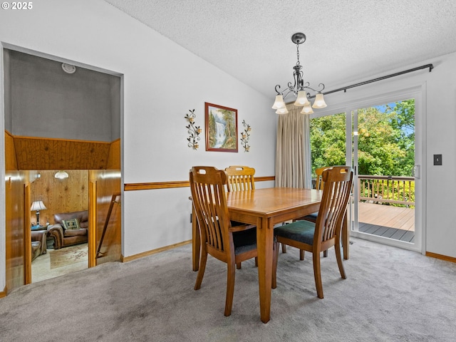 19085 SW Jaylee St, Beaverton, OR 97078 - carpeted dining room featuring a chandelier and a textured ceiling