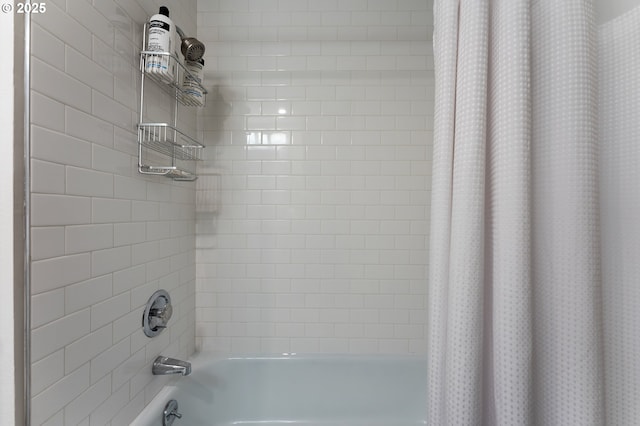 16760 SW Monaco Ln, Portland, OR 97224 - bathroom view of shower / tub combo with curtain