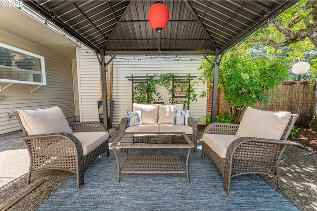 16760 SW Monaco Ln, Portland, OR 97224 - view of patio / terrace with a gazebo and outdoor lounge area