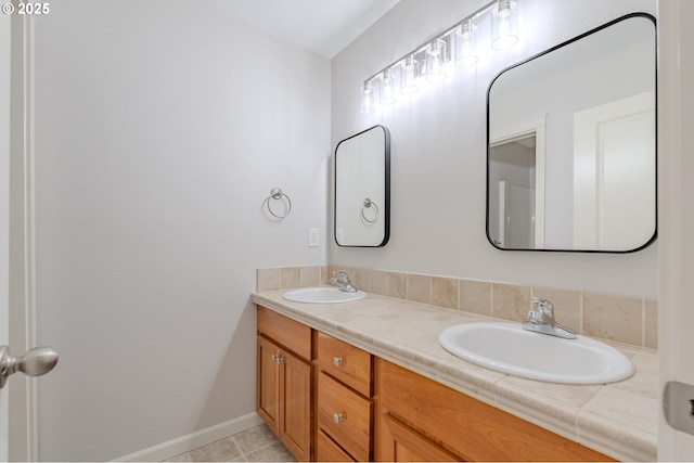 bathroom featuring vanity